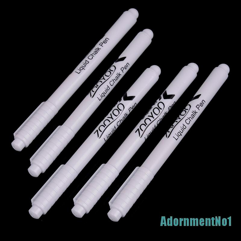 (AdornmentNo1) 3pcs Spidol Kapur Cair Warna Putih Untuk Papan Tulis