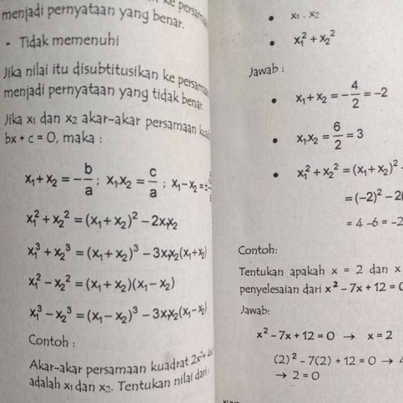 Buku Kumpulan Rumus Matematika SMA