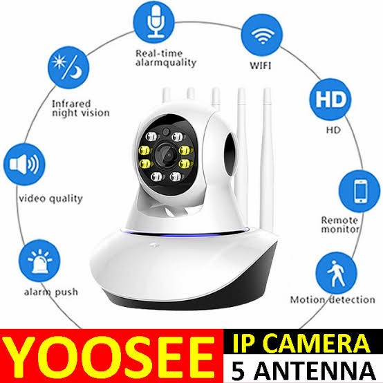 IP Kamera CCTV Wireless wifi Baby Cam 5 antena Yoosee