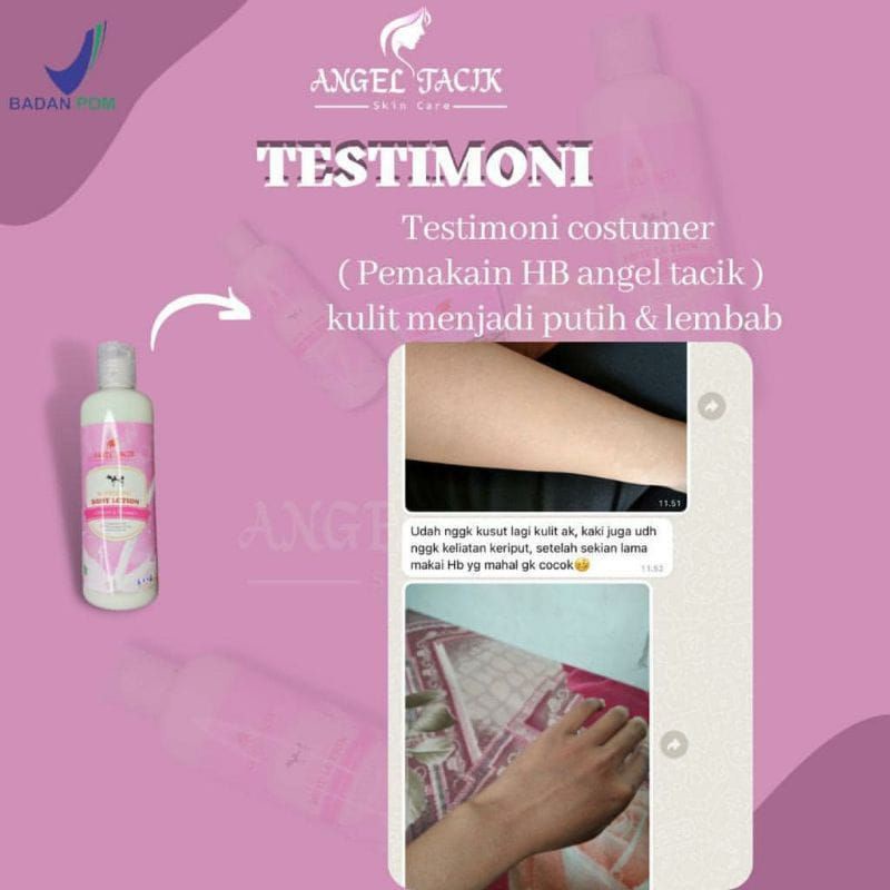 ‼️READY‼️HANDBODY ANGEL TACIK BPOM - PEMUTIH TUBUH - WHITENING BODY LOTION VIRAL