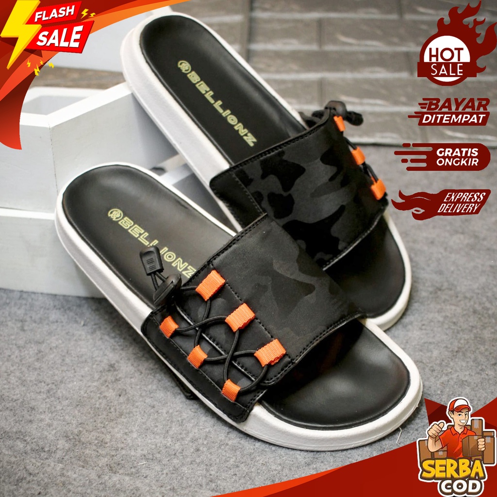 EXTREME_CORPS - Sandal Slippers Unisex Pria Dan Wanita Original - Sendal Viral - Sendal Slide Pria C