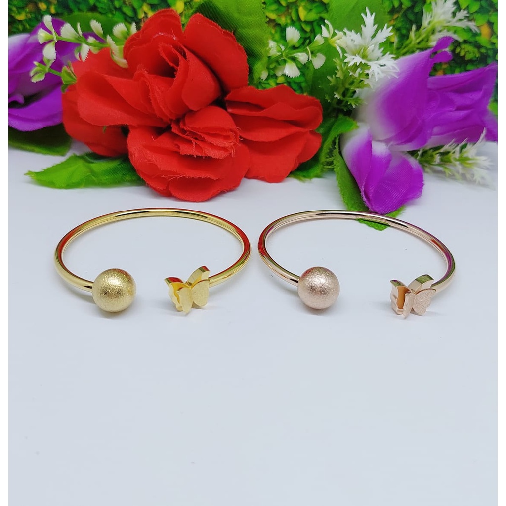 Titanium gelang wanita perhiasan fashion 0081.0082