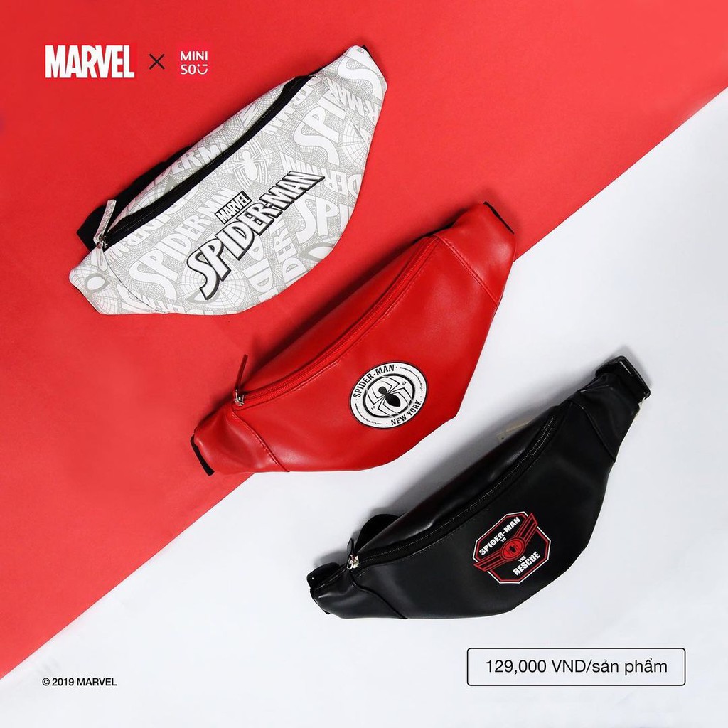 MINISO X MARVEL waistbag MARVEL. Tas pinggang miniso marvel ready surabaya
