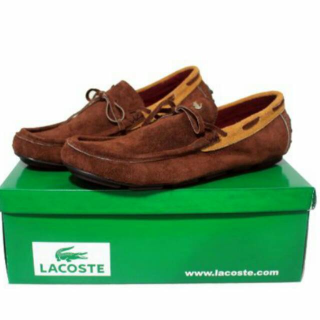 Sepatu Casual Pria Lacoste Zavato Kulit Suede