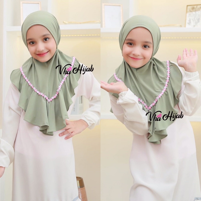 Hijab Anak kids VINDY BUNGA ROPEL