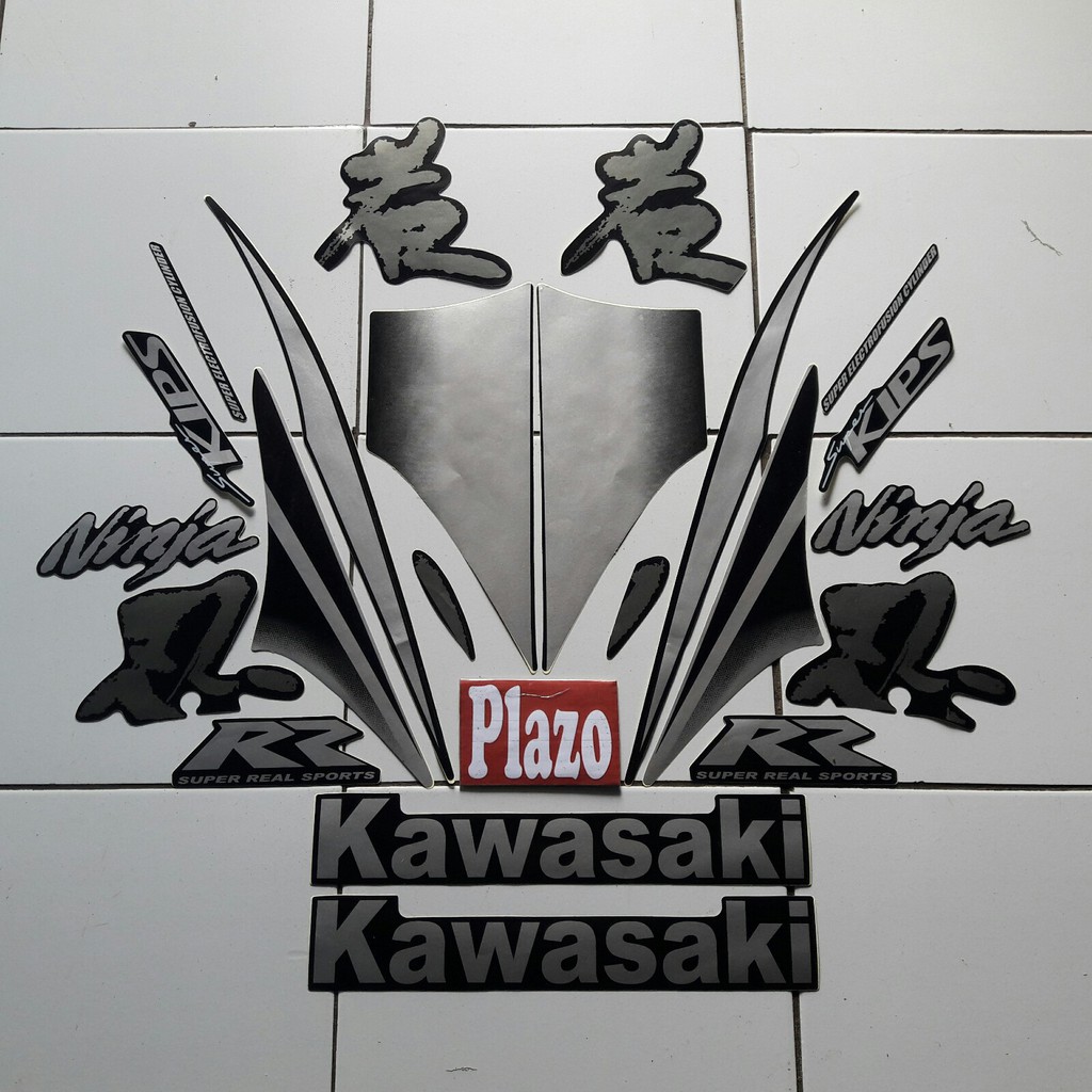 striping kawasaki ninja rr 2010 silver