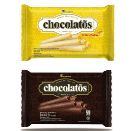 

MURAH Chocolatos Mini Wafer Roll - Netto 27 gr Snack/ buket snack