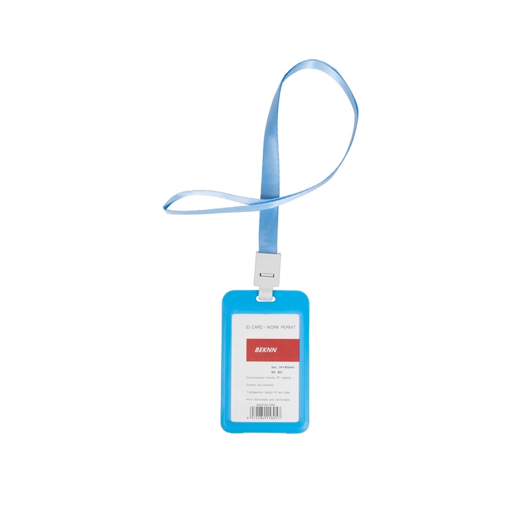 

Name Tag PP ID Card Holder Biru Muda PP Lanyard PP Gantungan Kartu Nama Panitia 2 Sisi