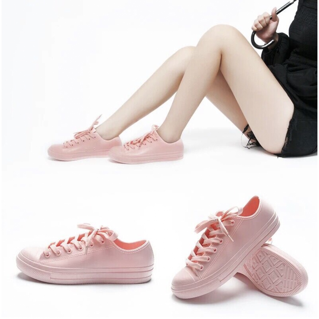 Premier Sepatu Sneakers Jelly Wanita Polos Casual Fashion