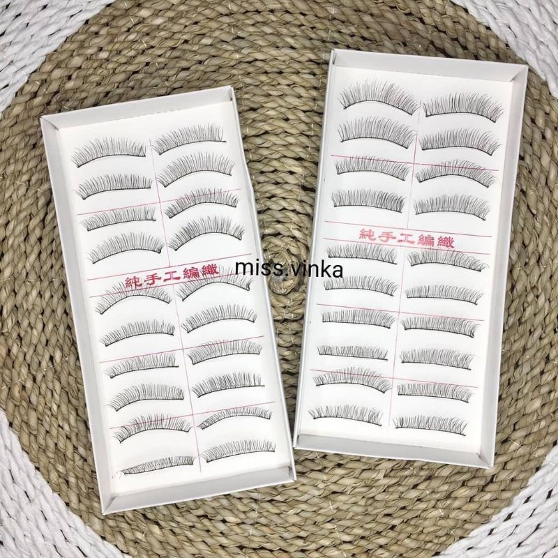 ❤Miss.Vinka❤ 10pasang Bulu Mata Palsu Import Taiwan / Fake Eyelash Natural Pesta