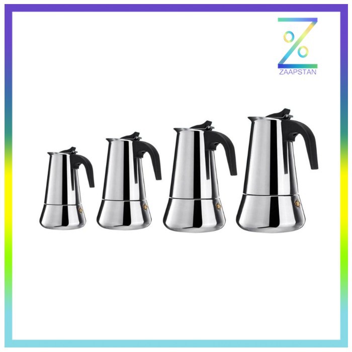 OneTwoCups Espresso Coffee Maker Moka Pot 300ml 6 Cup Z21