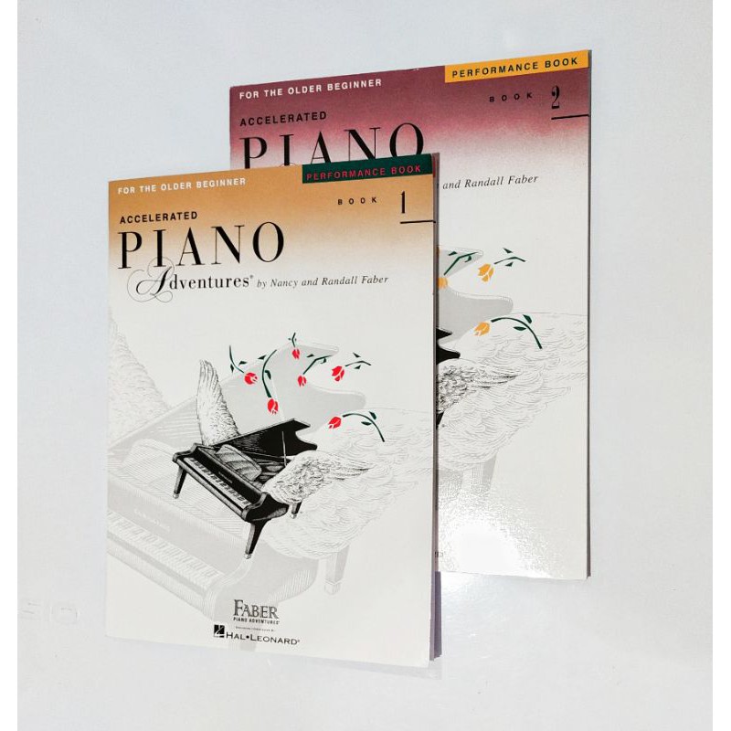 Performance book Accelerated Piano Adventures for the Older Beginner Performance 1 atau 2.