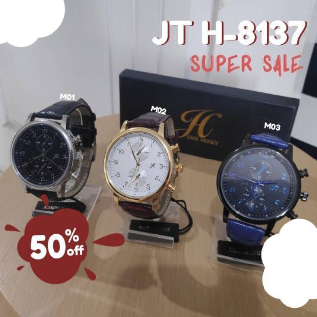 Bisa COD/Jam tangan JT 2137/8137/Jam tangan pria jims honey /jam tangan jims honey/jam tangan cowo