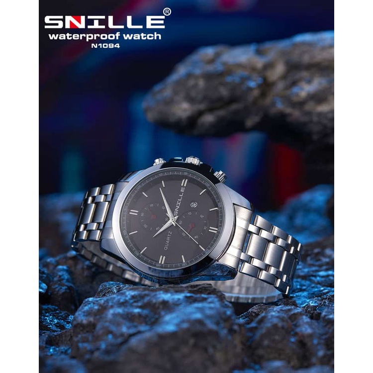 Jam Tangan Pria SNILLE Jam Rantai Sport Anti Air High Quality