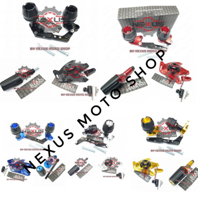 jalu pelindung knalpot black diamond nmax paketan aksesoris nmax