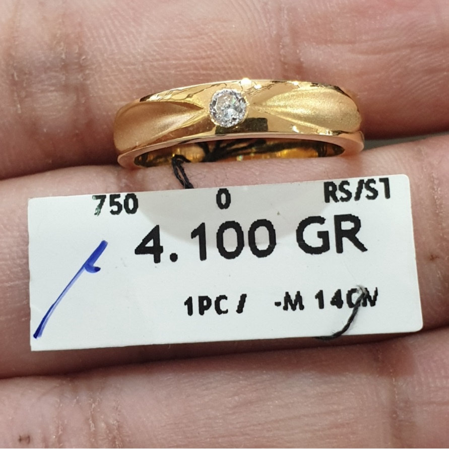 Cincin Emas 17K - 4.1 gram Kadar 750 - 75