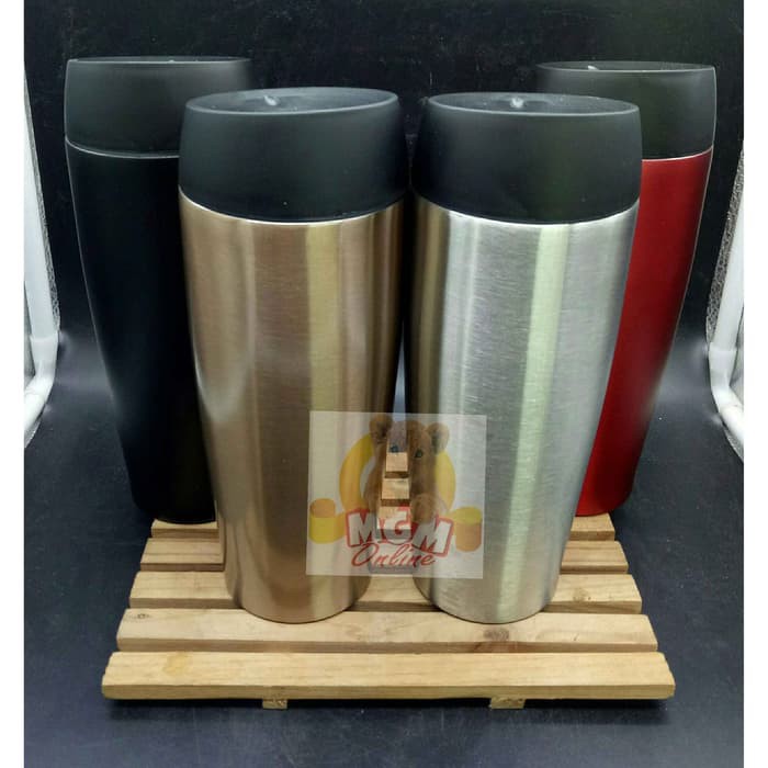 Stainless Tumbler press 550ml - Tumbler panas dan dingin 2557