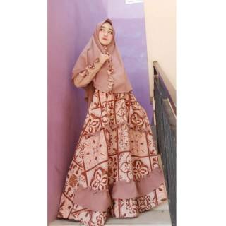 GAMIS PNS PDH PEMDA KHAKI TOYOBO MODEL STELAN BY KAFIYA 