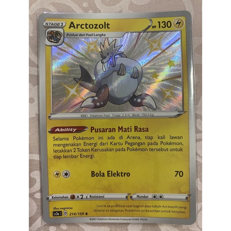 Arctozolt Baby Shiny Pokemon TCG Indonesia