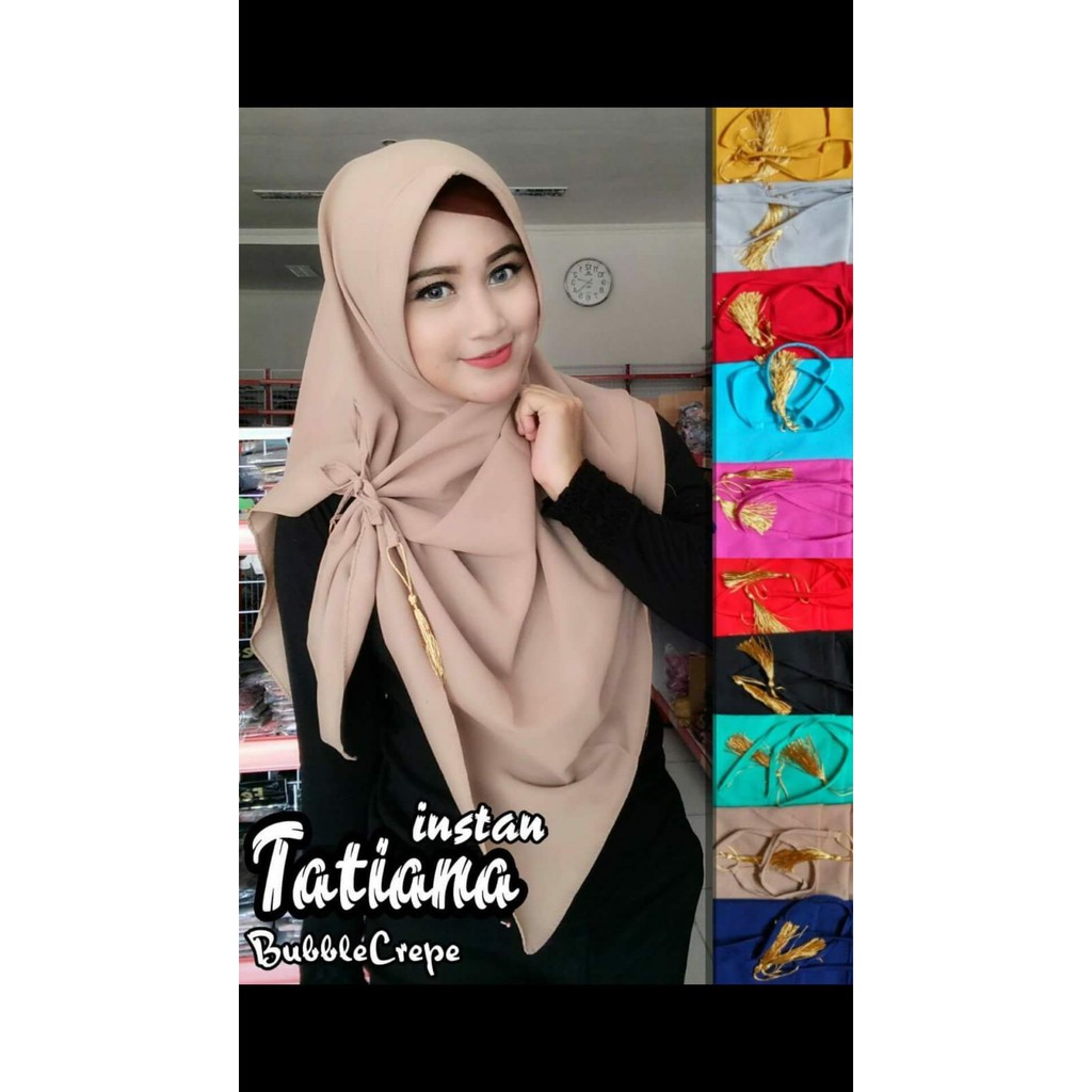 Pashmina Instan Tatiana Pastan Instan Daily harian Pastan Tali Pastan Rachel