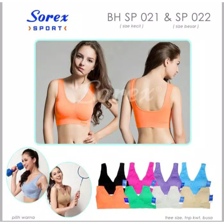 Sorex Bra Sport Polos Olahraga stretch Art SP 020 dan SP 021