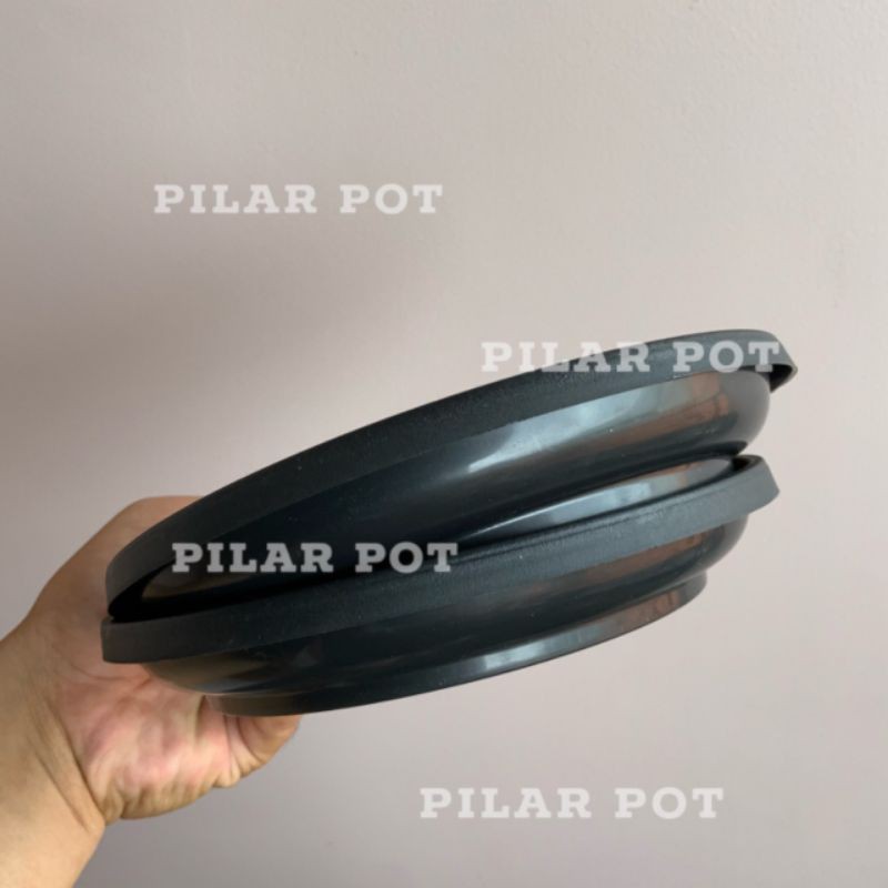 tatakan pot bunga hitam jt plast 17 hitam untuk pot size 17 - 20