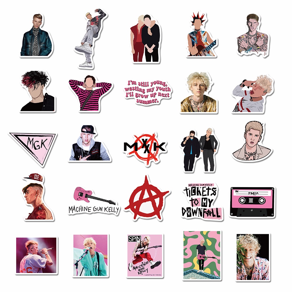 50pcs well-known singer Kelly stickers personalized decoration hand account stickers box computer waterproof stickers