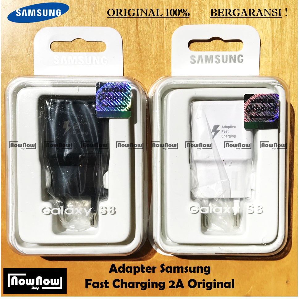 Kepala Adapter Charger Samsung S4 S5 S6 S7 S8 S9 S10 Note 4 5 6 7 8 Original 100% Active Edge Flat