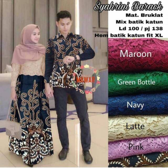 Couple Syahrini Barack / Batik Couple