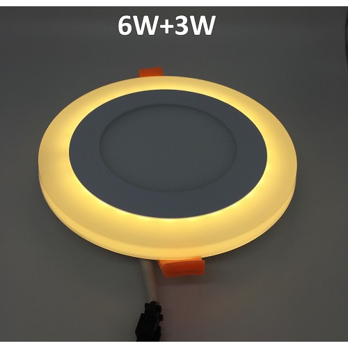 Downlight LED 6 Watt Putih + 3 Watt Soft Warm White