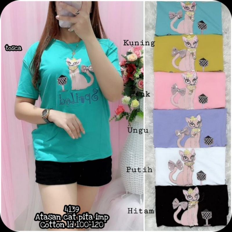 

Atasan cat pita Cotton import 4139