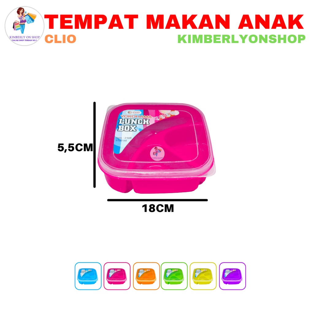 Lunch Box Tempat Makan Kotak Bekal Souvenir Ultah Clio Yokohama