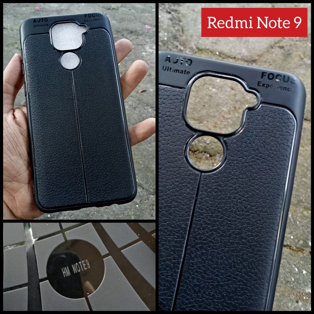 Case Auto Focus Redmi Note 9 Premium Leather