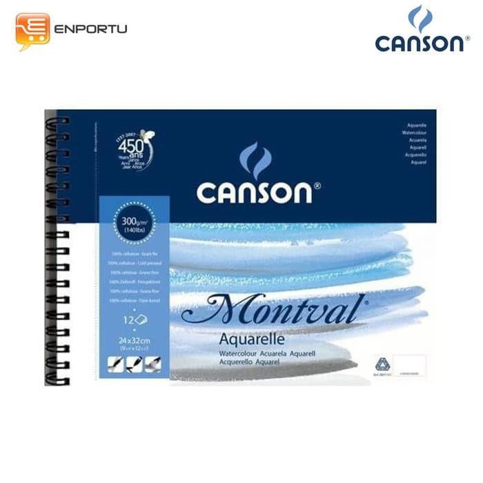 

Lyra Sketch Book - Kiky Sketch Book - Papan Tulis Gambar Canson Montval Water Color Pad 24 X 32 Cm