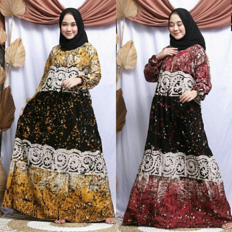 GAMIS TWILL ORI TERBARU / GAMIS MOTIF TWILL TEBAL 100% asli / Gamis Rayon GAMIS BUSUI KONDANGAN
