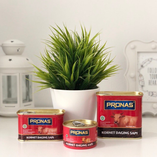 

Pronas Corned Beef Can / Kornet Sapi