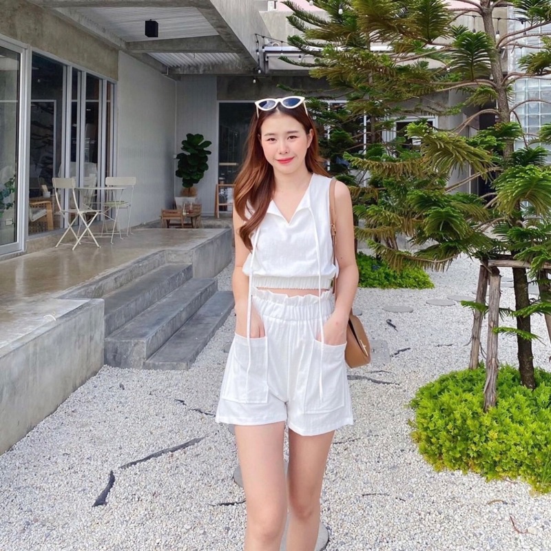 [FG] Breeze Summer Set Crop Top & Shorts SET6598-1