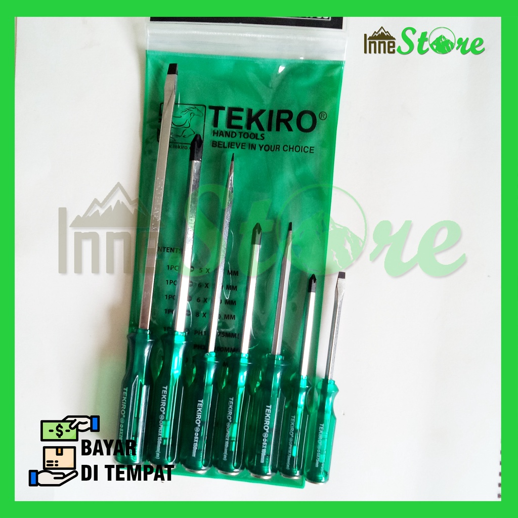 Obeng Ketok Tekiro Set 7 pcs Obeng Getok Tekiro Original