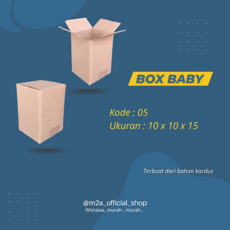 

Box Baby 5 • Kotak • Kardus Packing • Ukuran 10x10x15cm •