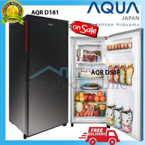 AQUA Kulkas 1 Pintu 137 Liter AQR-D181 (DS/LS)