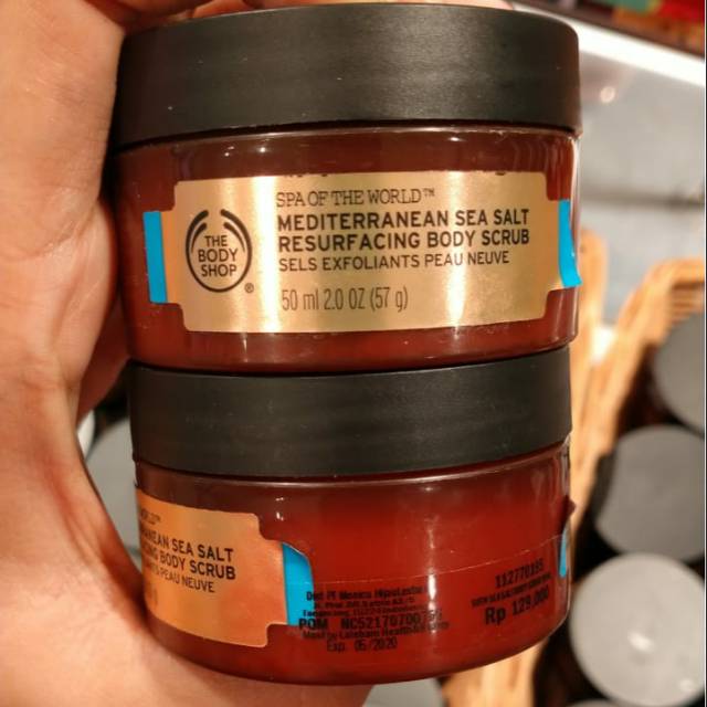 The Body shop Sea Salt Mediteranean Resurfacing Body Scrub