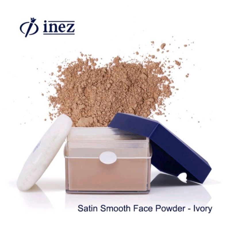 Bedak Tabur Original Inez Skin Linghtening Series Satin Smooth Face Powder