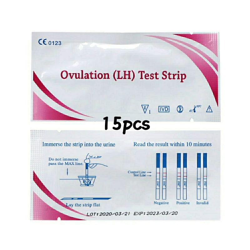 15pcs Ovulation LH Test Strip - Tes Masa Subur - Ovulasi