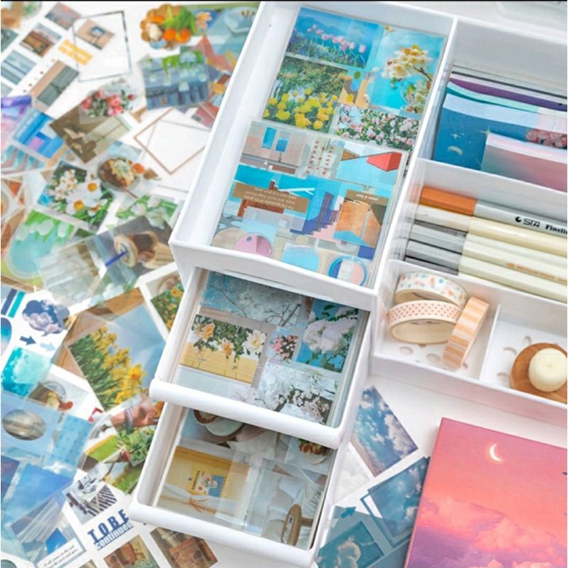 

Sticker PET Sticker Waterproof Sticker Aesthetic View Pemandangan Stiker Bujo Journal Sticker Dinding ST13 - DOAEJO