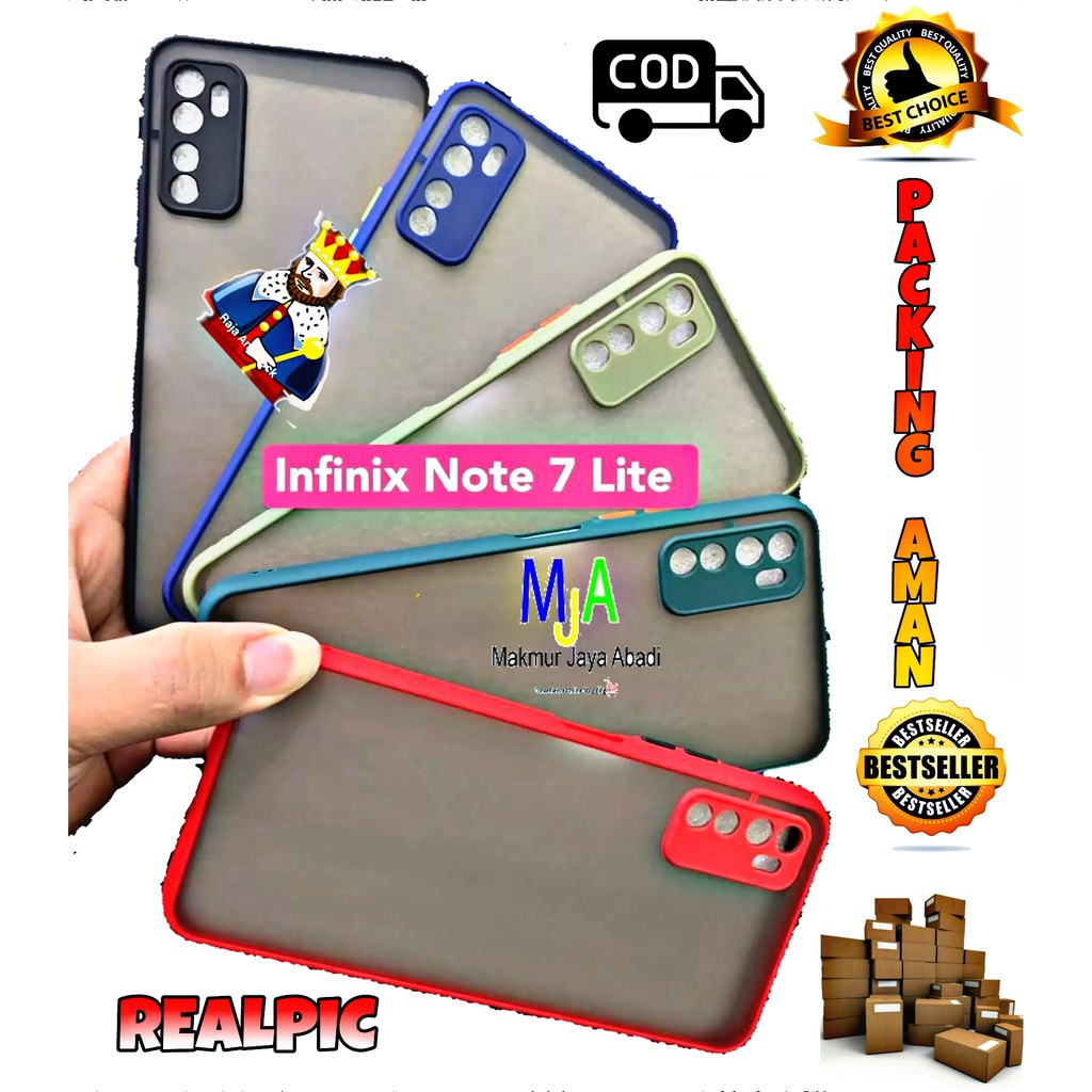 SOFTCASE Infinix Note 7 Lite - CASE MATTE FULL COLOUR MY CHOICE BUMPER CASE PELINDUNG KAMERA