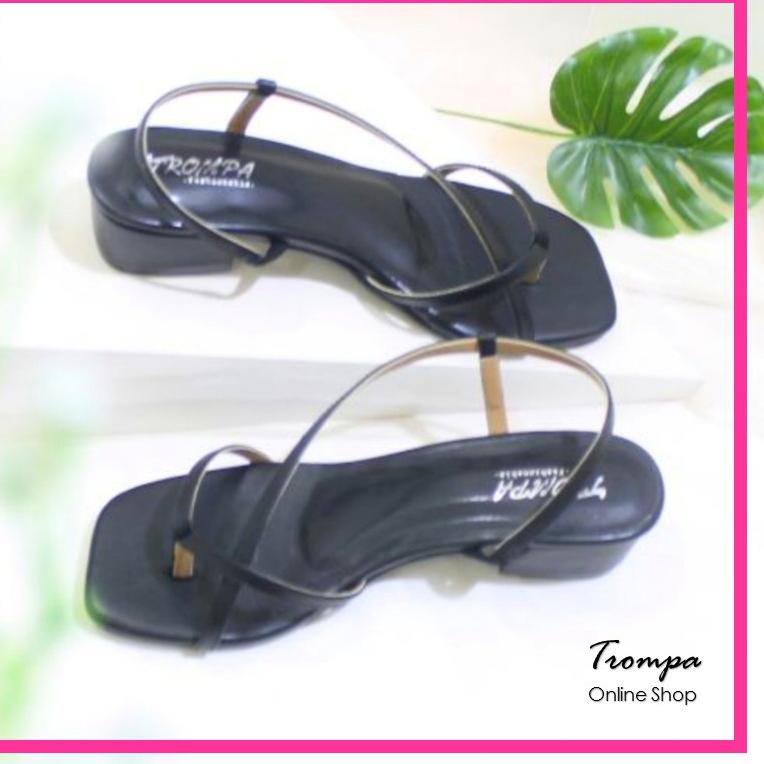 ☉ Sandal high heels tinggi remaja cewek wanita kekinian heels tali selop wanita slip sandal big size