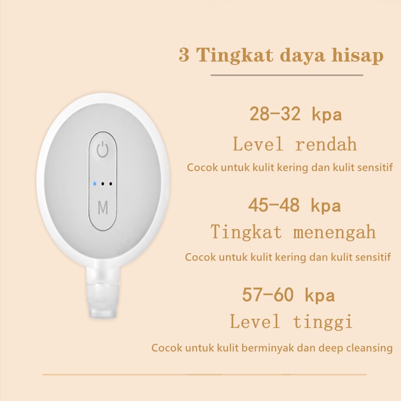 Inface Facial Alat Pembersih Komedo 40°C Suhu Konstan SPA Instrumen Perawatan Kulit Kecantikan Tiga Kepala Hisap Electric Acne Clean Blackhead Black Point Vacuum Negatif Sirkulasi Air Tekanan Wajah Penuh Aqua Peel Termal Perangkat Wajah CF-07E