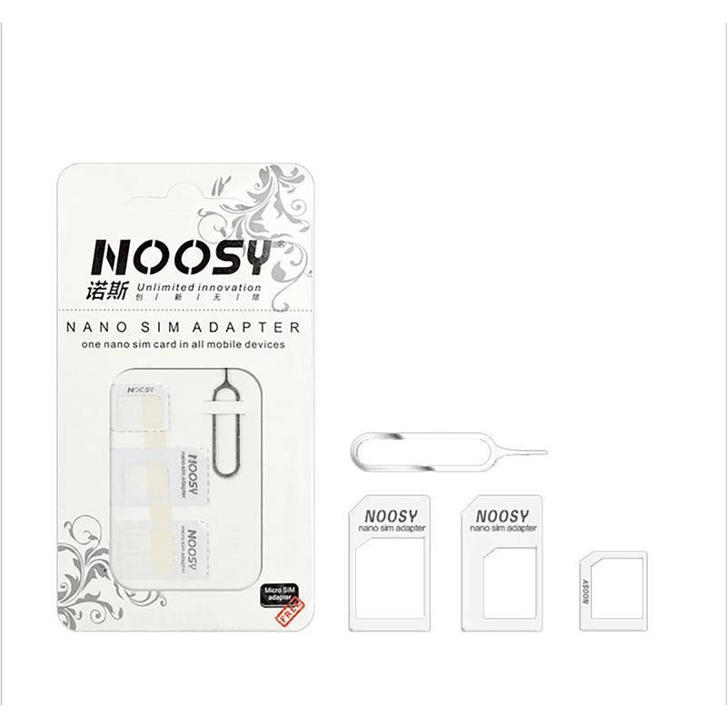 Adaptor Nano Sim Card 4 In 1 Micro Sim Dengan Kunci Eject Pin