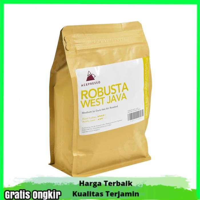 

Acepresso Robusta West Java Medium To Dark Biji Kopi 250 Gr