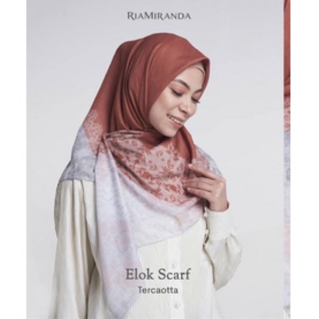 Sale New Lawas Elok Scarf Terracotta Ria Miranda Minang Heritage Reborn